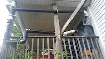 Picture of rainwater system. 